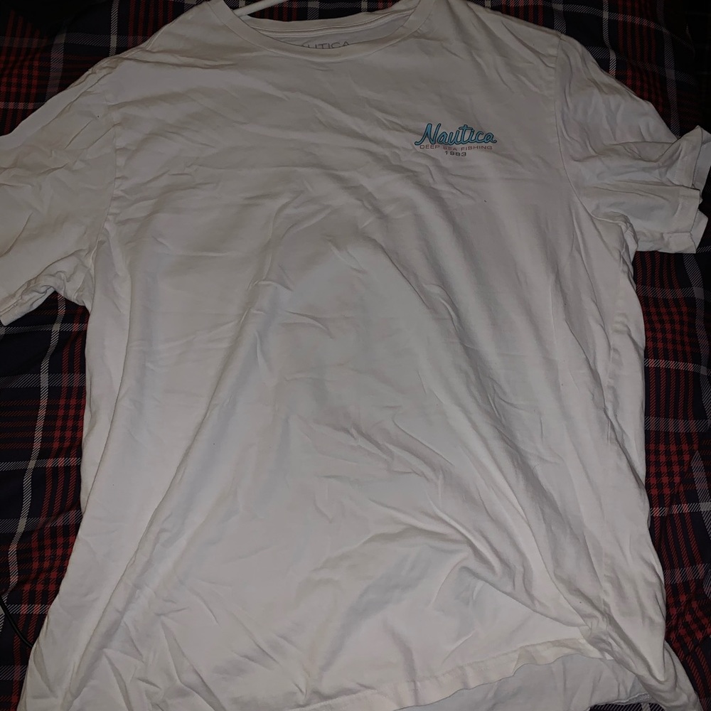 Nautica white large t shirt